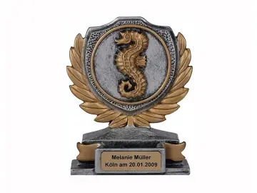 PD 700 Trophäe Resin Seepferdchen